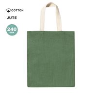BORSA IN JUTA CON MANICI IN COTONE NATURAL